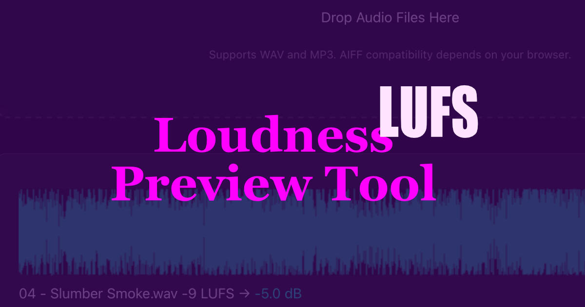 Free LUFS Loudness Normalization Tool Online – Preview Streaming Audio ...
